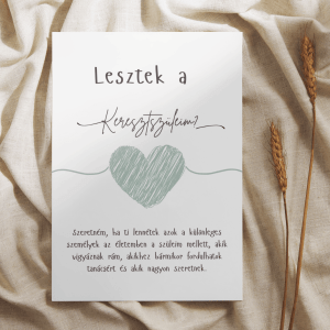 Keresztszülő felkérő képeslapok